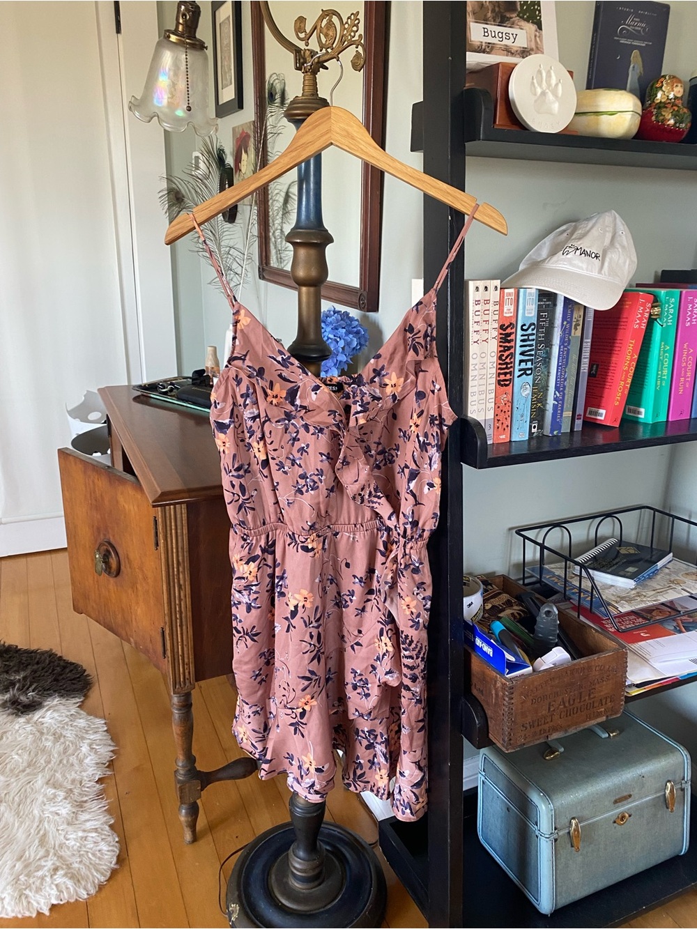Express Pink Floral Mini Dress